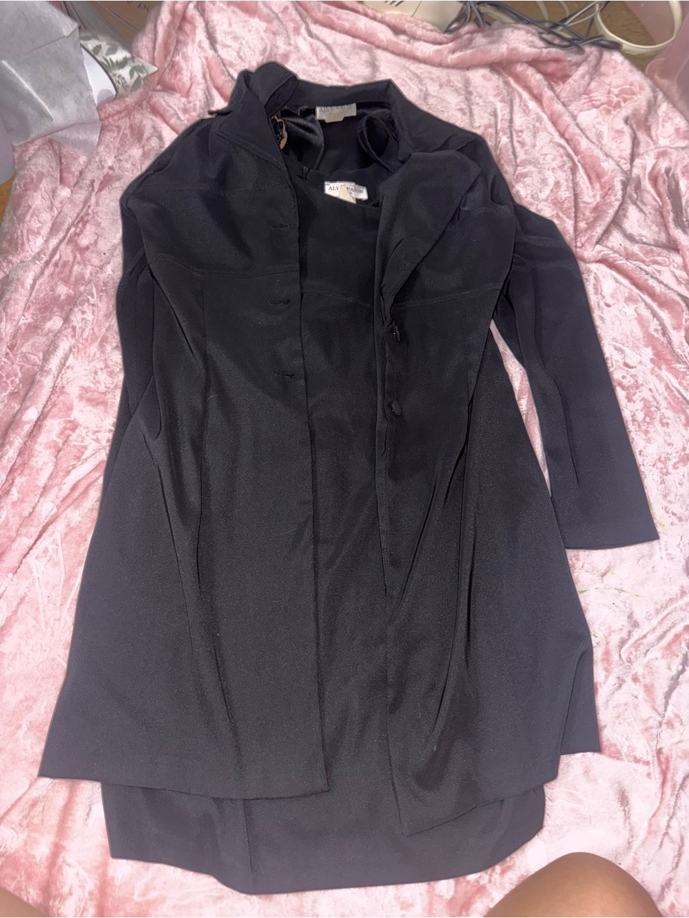 Classic Black Women's Blazer with black dress-